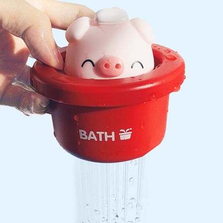 Cute Pig Animal Bath Toys Water Spray Shower Game Bath Baby Toy for Children Swimming Bathroom Bathing Shower Kids Toy