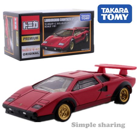 Takara Tomy Tomica Premium Original Lamborghini Countach LP500S Red 1 : 61 Car Kids Toys Motor Vehicle Diecast Metal Model