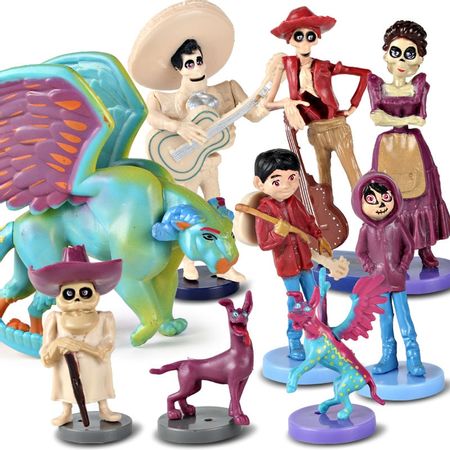 9pcs/set Movie COCO Miguel Riveras collect Action Figure Plastic Toy Figures Decoration Model Children Gifts
