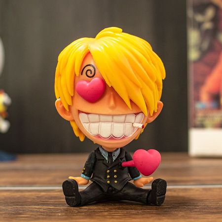 One Peice 8cm Luffy The Straw Hat Pirates Anime Collectible Figurines PVC Model Toy for Anime Lover Christmas Decoration