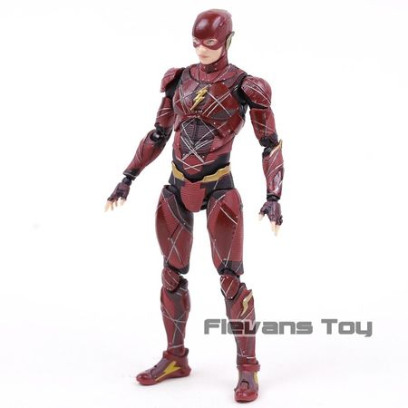 Justic League MAFEX 058 The Flash Action Figure Toy Doll Brinquedos Figurals Collection Model Gift