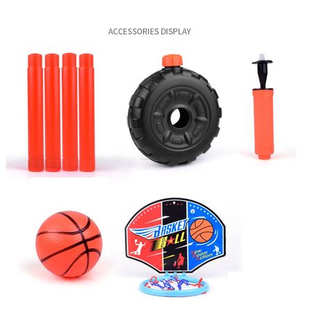 Children Basketball Playing Set Outdoor Sports Kids Toys Adjustable Stand Basket Holder Hoop Goal Game Mini Indoor Yard Boy Toys