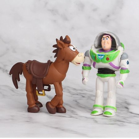 2020 Disney Toy Story 4 Action Figure toys Woody Jessie Buzz Lightyear Forky Pig Bear Figura Model Doll Figurine Kids Gifts 7PCS