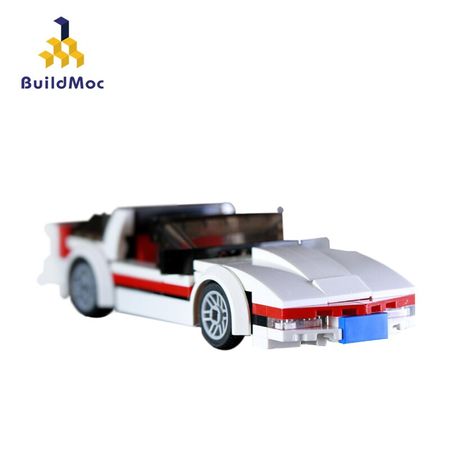 BuildMAC City Roadster MOC -11247 The A-Team Faceman Chevroletss C4 Building Blocks Technic Bicycle Bricks Toys For Children