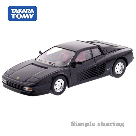 Tomica Limited Vintage Neo 1/64 TLV-NEO Ferrari Testarossa Late Black Car Hot Pop Kids Toys Motor Vehicle Diecast Metal Model