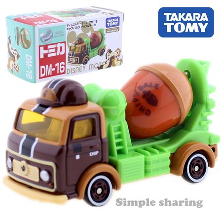 Takara Tomy Tomica Disney Motor Works Truck Model Kit DM-16 Casplus Chip & Dale CAR Diecast Anime Figure Kids Toys