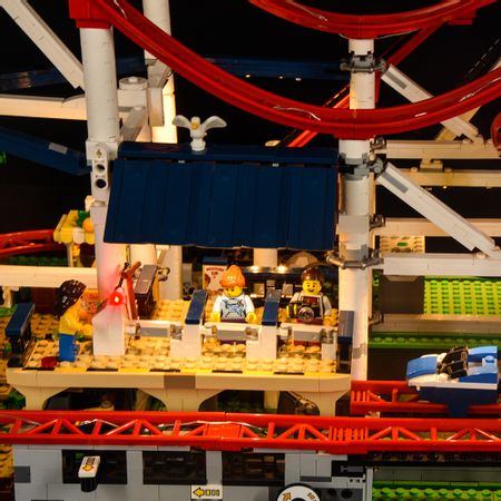 LED Light Kit Fit Lego Technic Ideas 10261 Creator Roller Coaster Building Blocks for Light Up Your Toys (only LED Light )