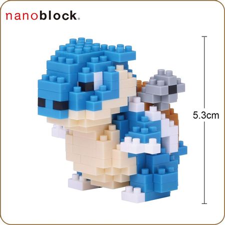 Nanoblock Pokemon Blastoise NBPM-019 Kamex 220 pcs Anime Cartoon Diamond Mini Micro Block Building Blocks Bricks Toys Games