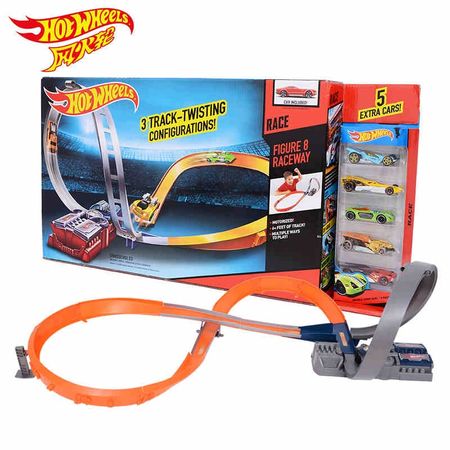 Hot Wheels Electric Round race track Plastic Metal Miniatures Car Railway brinquedo Educativo Hotwheels Toys For Children X2586