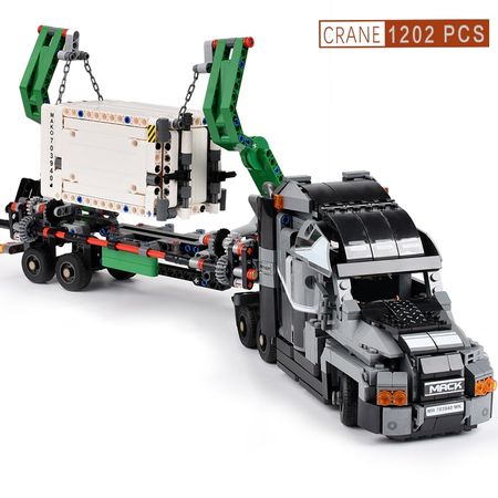 City Construct Container Truck Vehicles Car Building Blocks Technic Car Bricks Educational Toys for Children Gifts