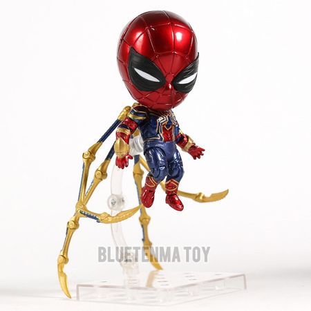 Anime Marvel Avengers  1037 Cute Iron Spider Spiderman Kawaii 10cm Action Figure Toys