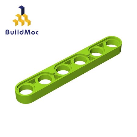 BuildMOC Assembles Particles 32063 Technic, Liftarm 1x6 Thin For Building Blocks Parts DIY LOGO Educational Tech Parts Toys
