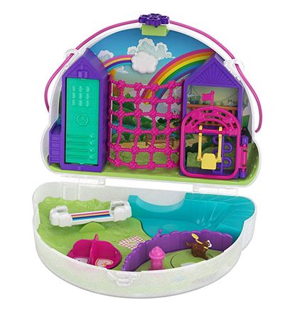 Original Mattel Polly Pocket Shani Rainbow Dream Girls 8 Cm Toys for Children New Toys for Children Mermaid Kid Reborn Dolls