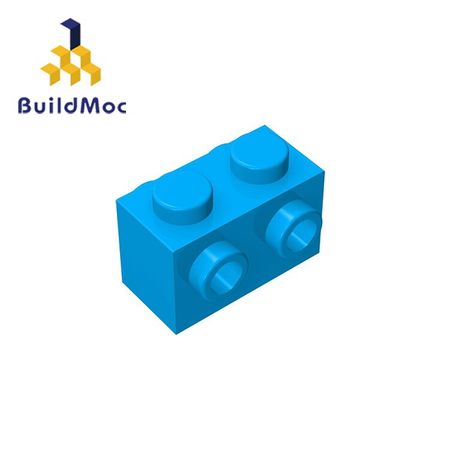 BuildMOC 52107 1x2 For Building Blocks Parts DIY LOGO Educational Tech Parts Toys