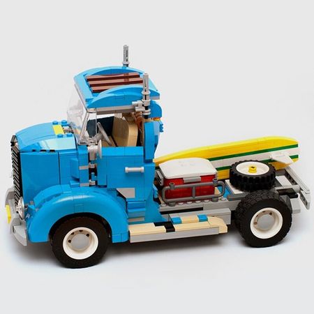 BuildMoc Technic Car Mini Building Block Vehicle Assemable Educational Toy Children Beetle-Creatored Truck Truck Car Bricks Toys