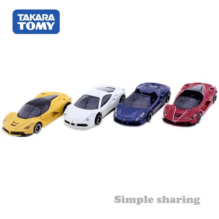 TAKARA Tomy TOMICA  Set 4 Cars Mini Toy 488 GTB Spider Laferrari Aperta Motors Vehicle Diecast Metal Model New