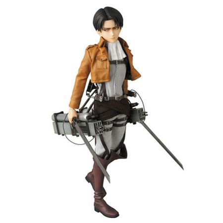 Attack On Titan Levi Eren Cartoon Doll -Packed Japanese Figurine Action Figure For Kid Anime Collection PVC 28cm Box
