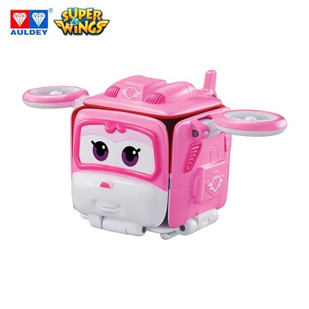 AULDEY Super Wings  Mini JETT DONNIE ASTRA DIZZY Action Figures Original Toy Transforming Robot Height around 4cm