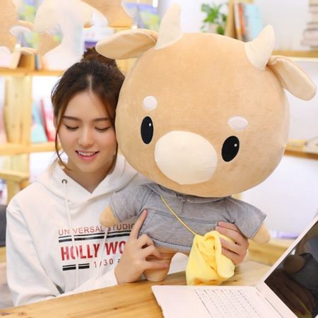 Tronzo Plush Toys 25-60cm Whats Wrong With Secretary Kim Hard Cow Cute Pillow Bitter Cow Korean Drama Secretary Stuffed Cushion