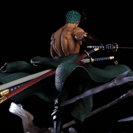 One Piece Roronoa Zoro PVC Model Replaceable hand head Figure Santoryu  Anime Collection Action Figure Statue Toys