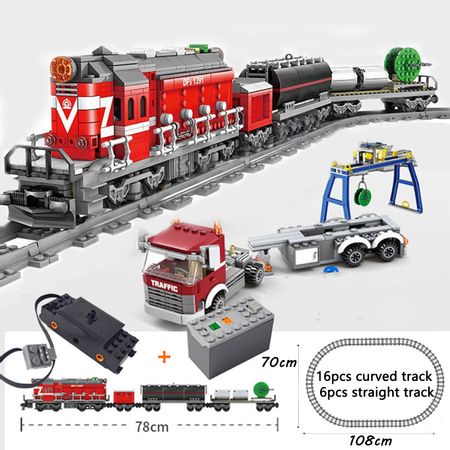New KAZI City Train Power Function Building Block Technic Bricks DIY Tech Toys For Compatible All Brands brand Rail Trein