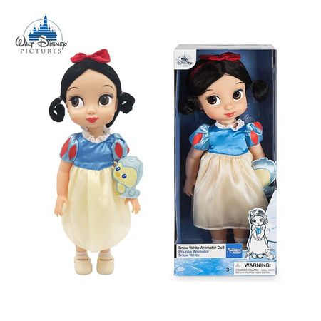 Disney 40cm Boxed Dolls Handmade Snow White Rapunzel Sleeping Beauty Aishana Doll Birthday Gift for Girls