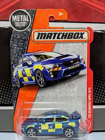 1:50 Matchbox Subaru WRX STI  edition British police  version Movie Collector Edition Metal Diecast Model  Kids Toy Collect