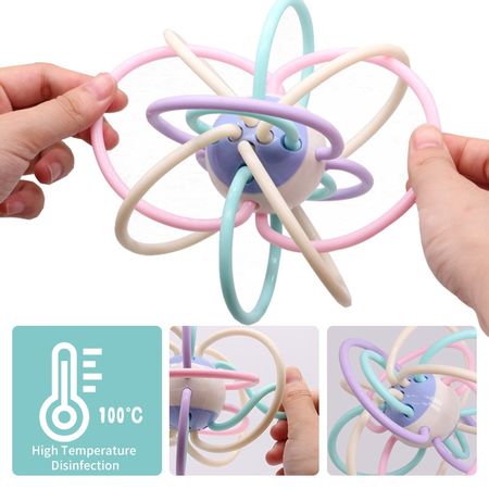 Baby Toys Hand Hold Jingle Shaking Bell Hand Shake Bell Ring Baby Rattles Toys Newborn Baby 0- 12 Months Teether Toys Kids Gifts