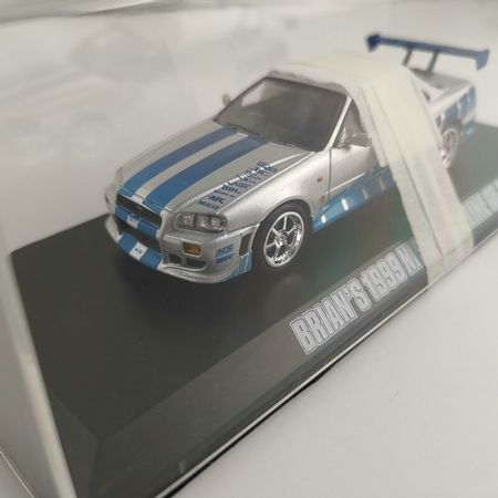 GreenLight Fast and Furious Cars 1/43 Nissan Skyline GTR R34 Sports Car Collection Metal Cars