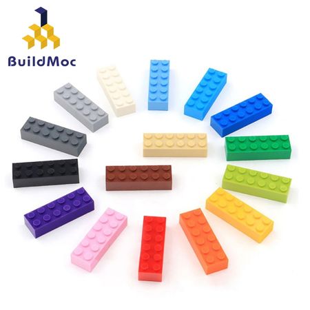 20pcs DIY Building Blocks Thick Figures Bricks 2x6 Dots Educational Creative Size Compatible With lego Plastic Toys for Children