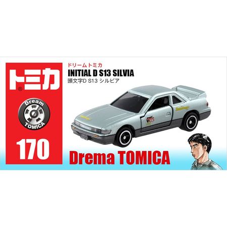 Dream Tomica Car INITIAL D S13 SILVIA Automotive world Collection Diecast Metal Model Car Kids Toys Gift