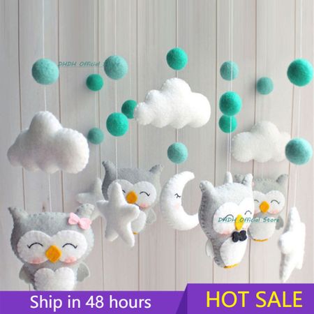 Baby Mobile Rattles Toys baby Toys 0-12 Months Carousel Crib Holder Baby Mobile To Bed Bed Bell Mom Handmade Toys for Newborns