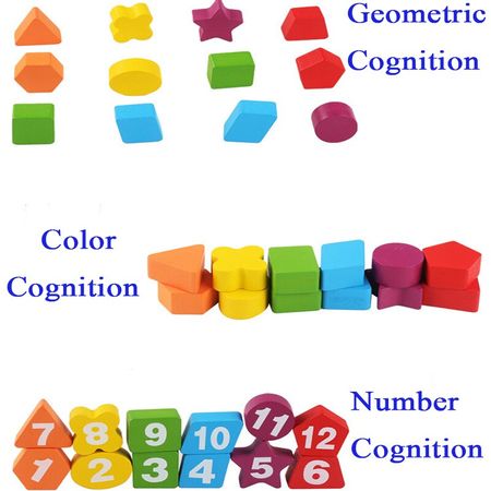 Montessori Wooden Toys for Children Wood Clock Toy Digital Clock Time Cognition Preschool Learning Education Kids Toy