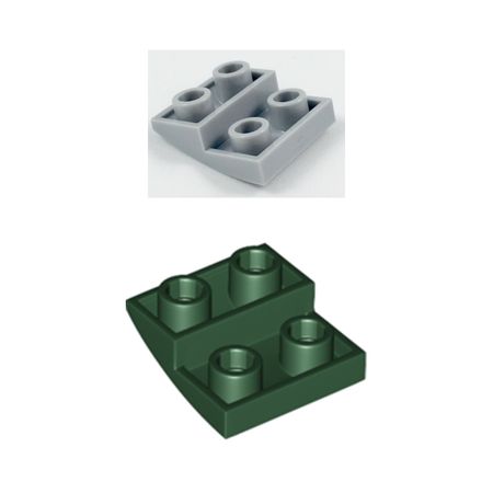 BuildMOC Compatible Assembles Particles 32803 2x2 For Building Blocks DIY LOGO Educational High-Tech Spare Toys