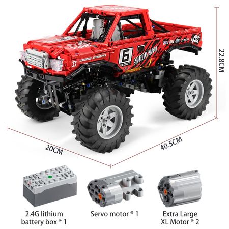 1760Pcs City 4WD Off Road Vehicle Model RC/non-RC Building Block Technic  SUV Racing Car Truck Bricks Toys for Boys