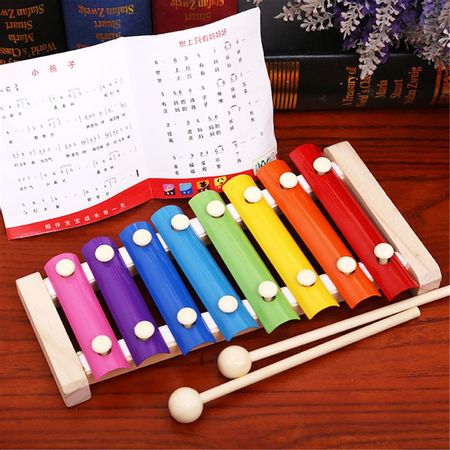 Baby Wooden Music Instrument Children Frame Style Xylophone Musical Funny Toys Developmental Hand Knocking Piano Learning Toy