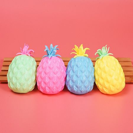 1 PC Multi-Color Artificial Pineapple Fruit Squishy Toys Stress Relief Toy Eliminate Stress Anxiety