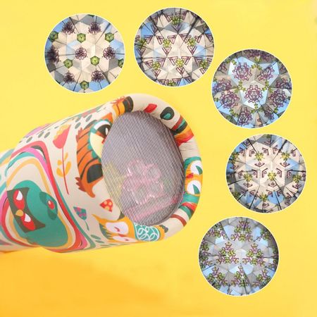 Cartoon Rotating Kaleidoscope Colorful Magic Changeful Adjustable Fancy Colored World Toy Children Classic Toys for Baby Gift