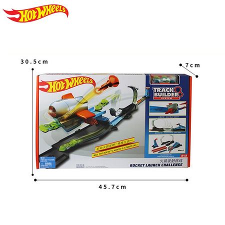 Hotwheels  Launch Challenge playset Carros Track Model CarsTrain Kids Plastic Metal Hot Toys For Children Juguete