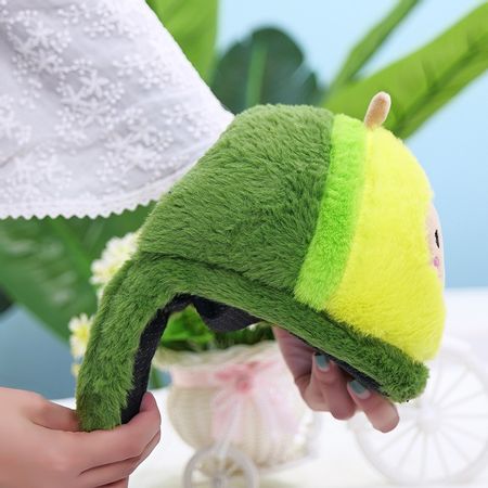Kawaii Plush Avocado Slippers Fruit Toys Cute Pig Warm Winter Adult Shoes Doll Women Indoor Household Products Creative Gift