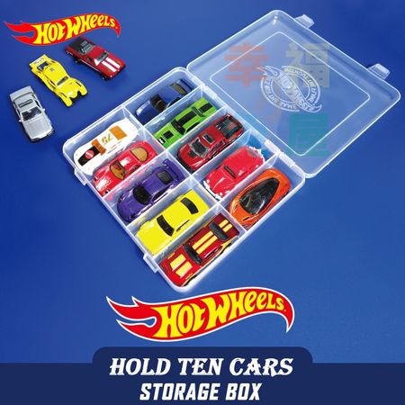 Original Hot Wheels Car Toys Storage Box Plastic Sports Car Model 1:64 Box Diecast Hotwheels Kids Toys for Boys Juguetes Hot Toy