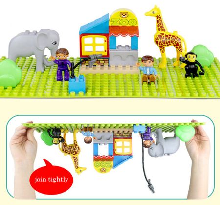 25PCS Animal Zoo Big Building Blocks Classic Accessories Compatible Figure Set Bricks Children Baby Toys Xmas Gifts