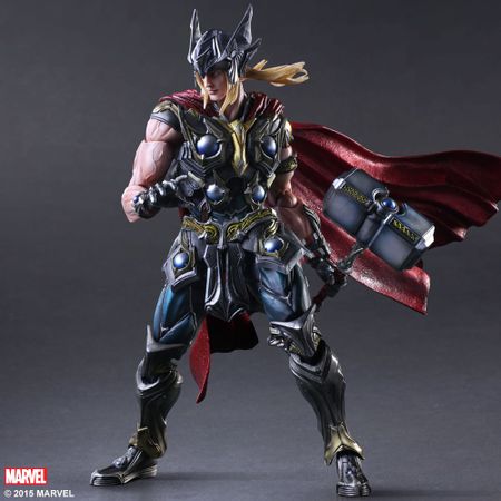 Play Arts 27cm Marvel Thor Super Hero Action Figure Toys