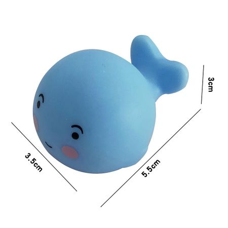 Cartoon Cute Little Whale Stress Relief Toy Baby Water Small Whale Pinch Squeeze Toys for Children and Adults Squishies Animals