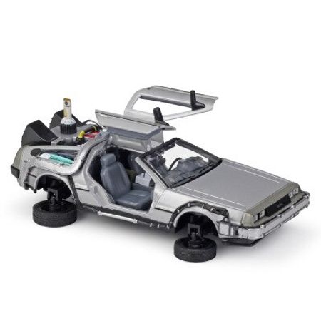 1:24 Car BACK TO THE FUTURE TIME MACHINE HOVER MODE DeLorean DMC Collector Edition Metal Diecast Cars Kids Toys Gift