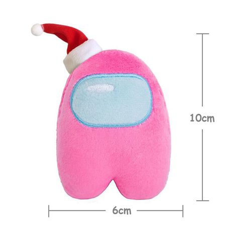 1PC Cute Cartoon Among Us Plush Toys Stuffed Plushie Dolls Reliever Toy Squeezable Squeaking Toy Christmas Gift for Kids