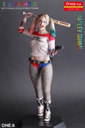 Crazy toys Suicide Squad Harley Quinn 1/6 th Scale Collectible Figure Model Toy 28.5cm