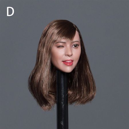1/6 GC036 Cute Female Figure Expression Head Model for 12'' Pale