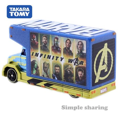 Takara Tomy Tomica Marvel Tune MOV 3.0 Avengers Truck Model Kit Diecast Miniature Baby Toys Funny Pop Kids Dolls Magic Puppets