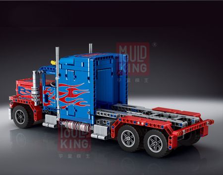 MOC Creative Technic Series Peterbilt 389 Heavy Container Truck Building Blocks Bricks Model Kit Fit Lepining Toys For Children